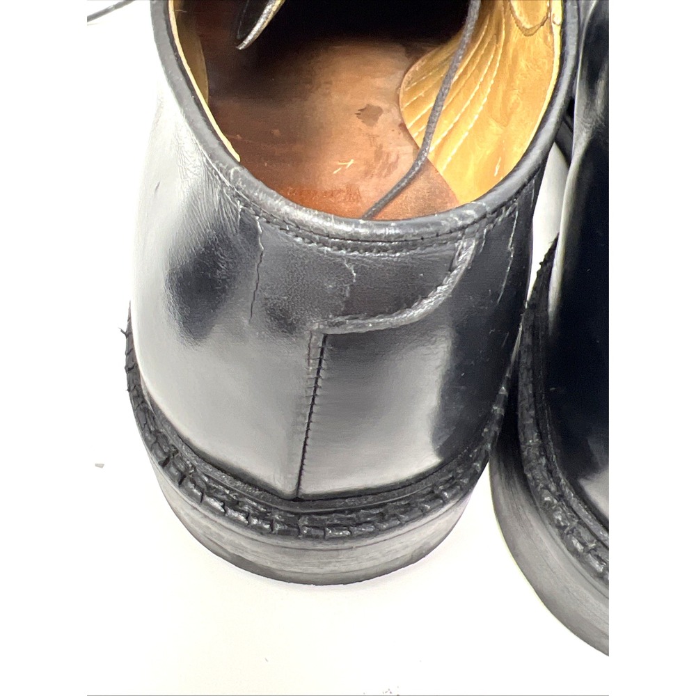 Allen Edmonds Warton Derby Oxford Black Leather Size 11 Dainite Soles - Picture 9 of 15